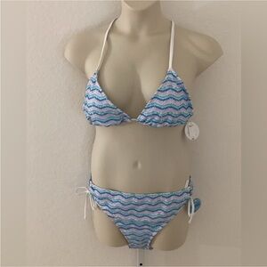 Decree chevron textured bikini Moving Jungle pattern Woman’s size XL